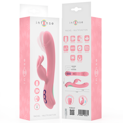 INTENSE - RACHEL VIBRADOR RABBIT 5 VIBRACIONES ROSA