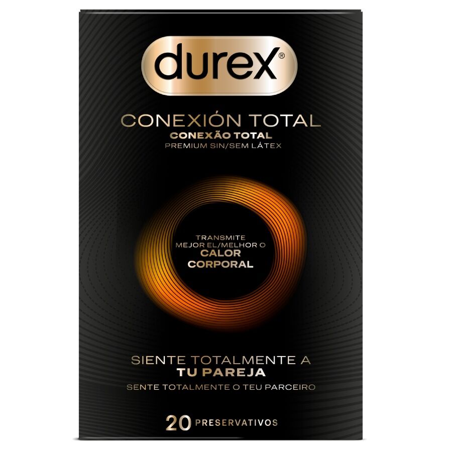 DUREX - CONEXIÓN TOTAL ULTRA FINO PLUS SIN LÁTEX 20 UNIDADES