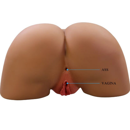 CRAZY BULL - SOPHIA TRASERO FEMENINO REALISTA VIBRADOR & SUCCIONADOR CON SONIDO 5.5 KG