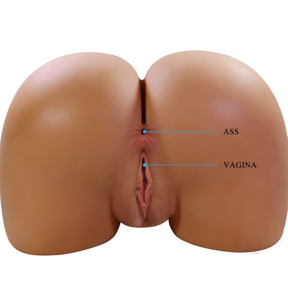 CRAZY BULL - WENDY TRASERO FEMENINO REALISTA VIBRADOR & SUCCIONADOR CON SONIDO 11 KG