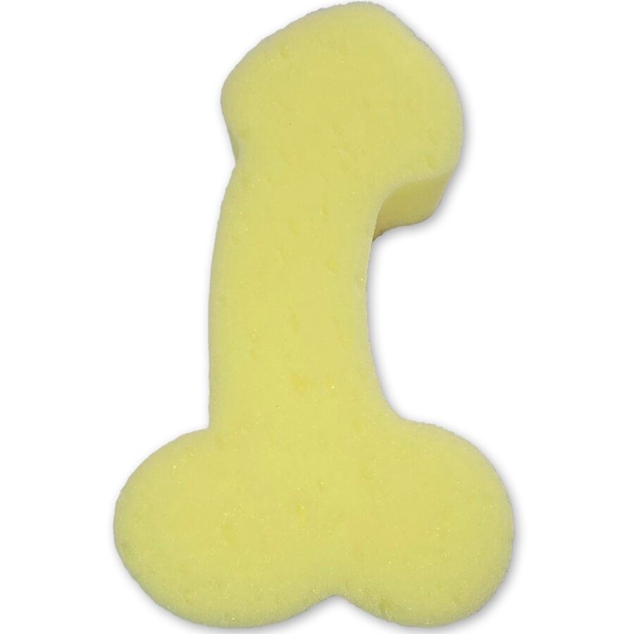 DIABLO PICANTE - ESPONJA FORMA DE PENE AMARILLA