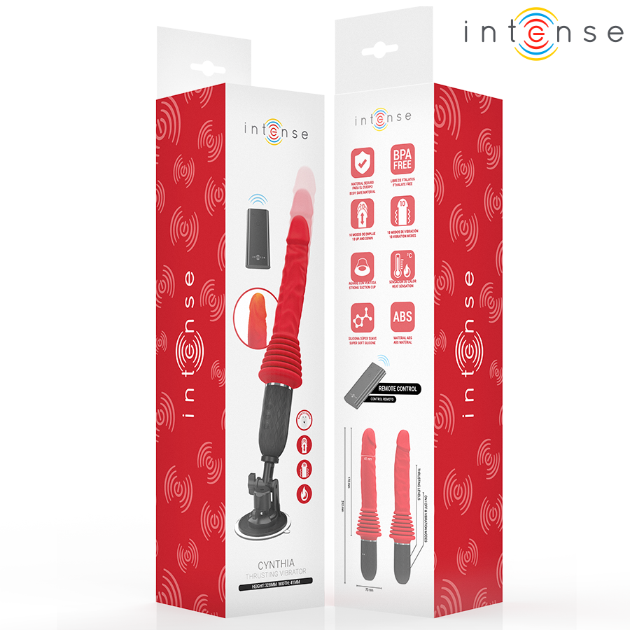 INTENSE - CYNTHIA VIBRADOR THRUSTING CONTROL REMOTO CON CALOR