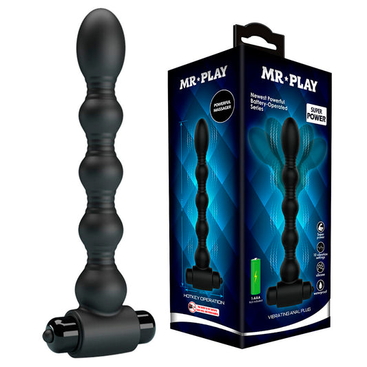 MR PLAY - MASAJEADOR PLUG ANAL CON VIBRACIÓN