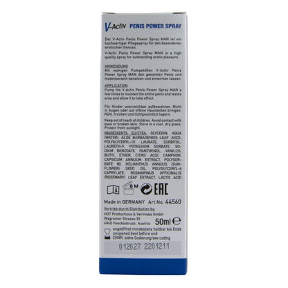HOT - V-ACTIV PENIS POWER SPRAY PARA HOMBRE 50 ML