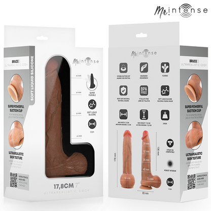 MR INTENSE - BRUCE S DILDO SILICONA 17.8 CM -Ø- 4 CM