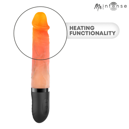 MR INTENSE - JEAN VIBRADOR UP&DOWN SILICONA CON EFECTO CALOR 24 CM -Ø- 3.8 CM