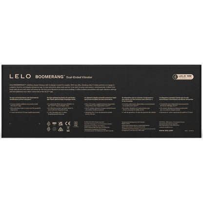 LELO - BOOMERANG VIBRADOR DE DOBLE EXTREMO ROJO CORAL