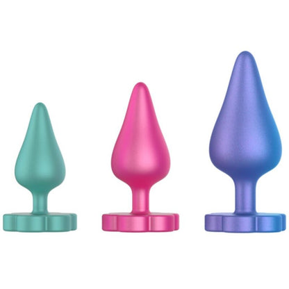 ROMP - LUSTER KIT DE ENTRENAMIENTO ANAL S/M/L CON BASE EN FORMA DE FLOR