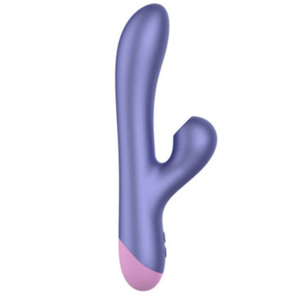 ROMP - PULSE VIBRADOR RABBIT DUAL PUNTO G AZUL ELÉCTRICO