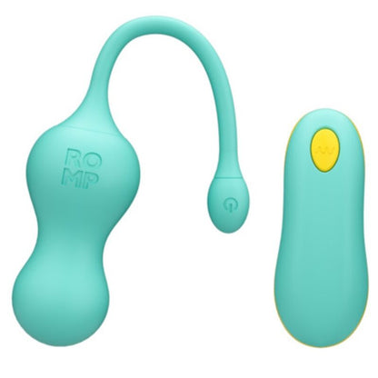 ROMP - CELLO HUEVO VIBRADOR MULTIFUNCIÓN TURQUESA CONTROL REMOTO