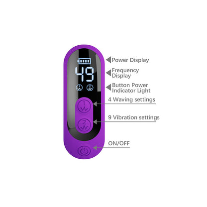 PRETTY LOVE - SABIEN VIBRADOR RABBIT CON ESTIMULACIÓN POR GOLPETEOS Y LED MORADO