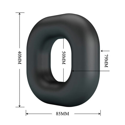 CRAZY BULL - WALDEN ANILLO PARA PENE SUPER SOFT SILICONA NEGRO
