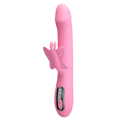 PRETTY LOVE - BELLA VIBRADOR RABBIT CON ESTIMULACIÓN MARIPOSA Y LED ROSA