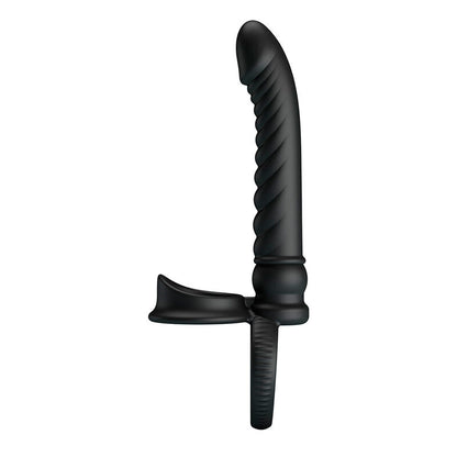 PRETTY LOVE - MERRITT VIBRADOR ANAL CON ANILLO Y VIBRACIÓN NEGRO