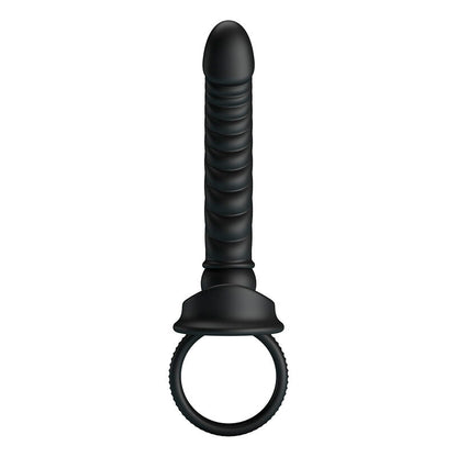 PRETTY LOVE - MERRITT VIBRADOR ANAL CON ANILLO Y VIBRACIÓN NEGRO