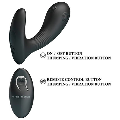 PRETTY LOVE - MIRABELLE VIBRADOR PROSTÁTICO CON CONTROL REMOTO