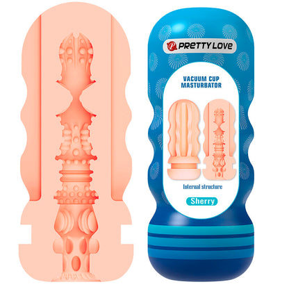 PRETTY LOVE - SHERRY MASTURBADOR VAGINA CON VENTOSA Y TEXTURAS INTERNAS