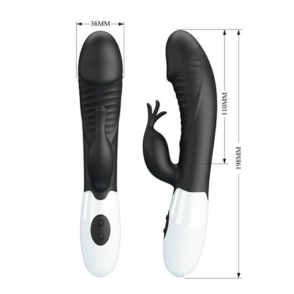 PRETTY LOVE - RASMUSSEN VIBRADOR RABBIT 30 FUNCIONES NEGRO
