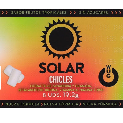 WUG Solar - El chicle que prepara tu piel para el sol BLISTER 8 UDS