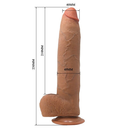 PRETTY LOVE - EVANDER DILDO REALÍSTICO FLEXIBLE CON VENTOSA 23 CM -Ø- 4.9 CM