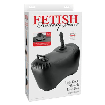 FETISH FANTASY SERIES - SILLÓN HINCHABLE BODY DOCK CON DILDO 69,2 CM NEGRO