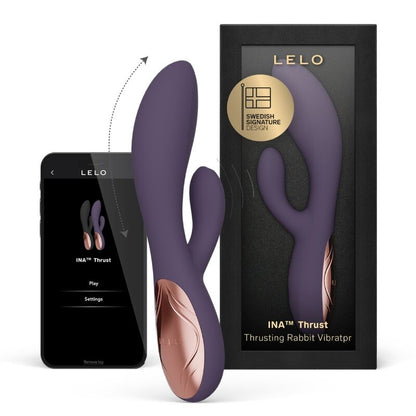 LELO - INA THRUST VIBRADOR RABBIT CON EMPUJE MORADO