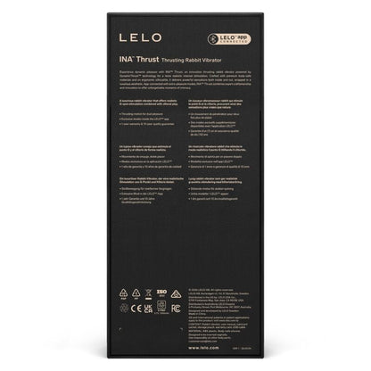LELO - INA THRUST VIBRADOR RABBIT CON EMPUJE NEGRO
