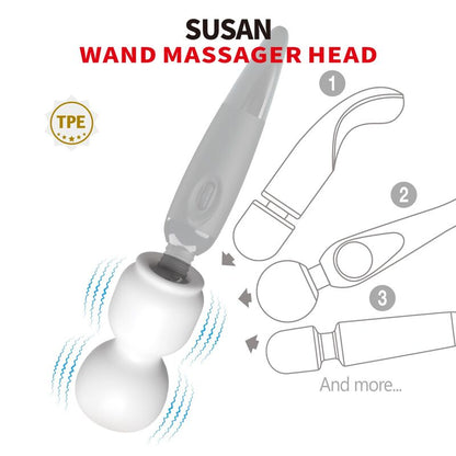 PRETTY LOVE - SUSAN CABEZAL POWER HEAD PARA MASAJEADOR VARITA Ø 6,5 CM