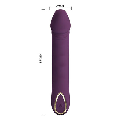 PRETTY LOVE - AMARA VIBRADOR RECARGABLE 10 FUNCIONES MORADO