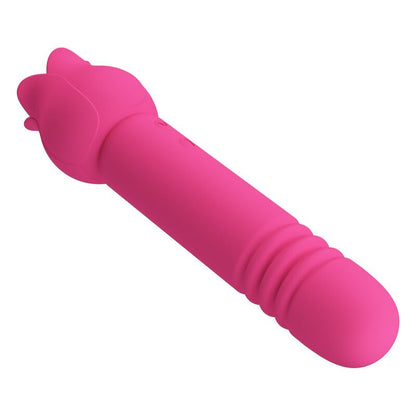 PRETTY LOVE - CHALEY VIBRADOR CON ESTIMULACIÓN ORAL, EMPUJE Y CLITORAL RECARGABLE ROSA
