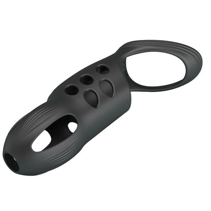 PRETTY LOVE - CRAIG ANILLO PARA PENE VIBRADOR RECARGABLE NEGRO