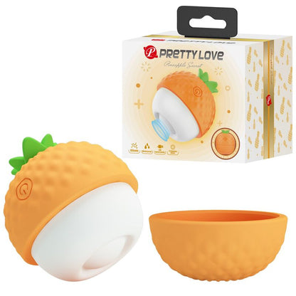 PRETTY LOVE - ESTIMULADOR CLITORAL CON SUCCIÓN Y GOLPETEOS RECARGABLE NARANJA