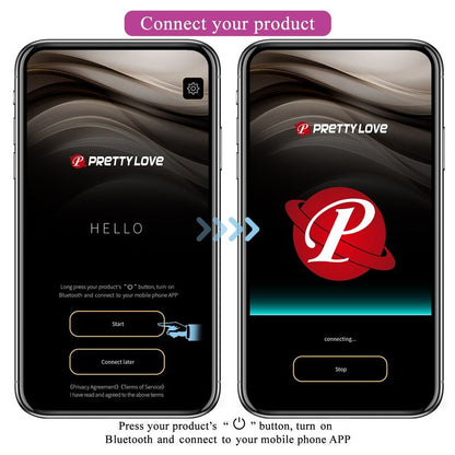 PRETTY LOVE - HUEVO VIBRADOR PULSEN CONTROL APP 12 FUNCIONES RECARGABLE USB ROSA