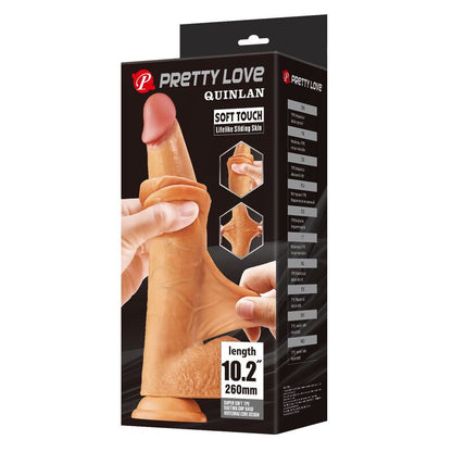 PRETTY LOVE - QUINLAN DILDO REALÍSTICO 26 CM Ø 5,5 CM COLOR NATURAL
