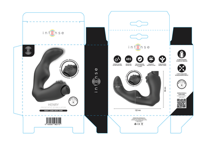 INTENSE - HENRY MASAJEADOR PROSTÁTICO RECARGABLE USB NEGRO