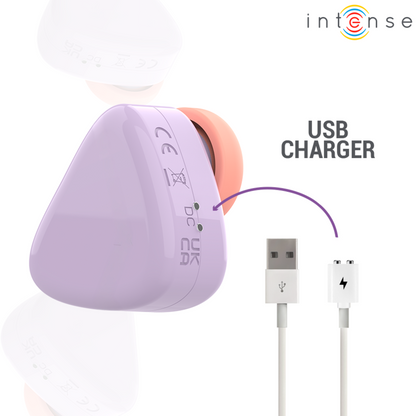 INTENSE - CUKI ESTIMULADOR DE CLÍTORIS POR SUCCIÓN RECARGABLE USB LILA