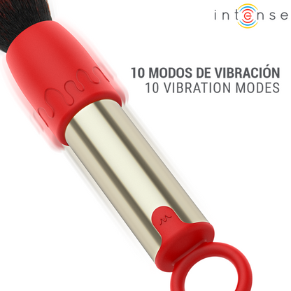 INTENSE - TOM BROCHA VIBRADORA RECARGABLE USB ROJO