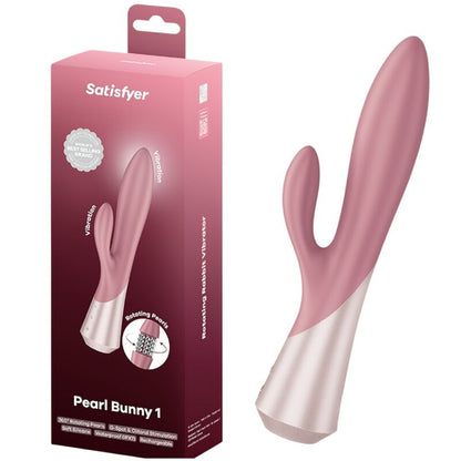 SATISFYER - PEARL BUNNY 1 VIBRADOR RABBIT CON PERLAS GIRATORIAS TERRACOTA
