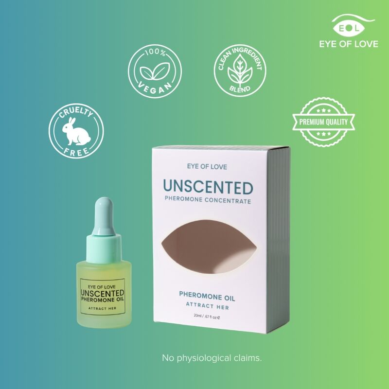EYE OF LOVE - PARFUM OIL ADDITIVE CON FEROMONAS PARA HOMBRE SIN FRAGANCIA 20 ML