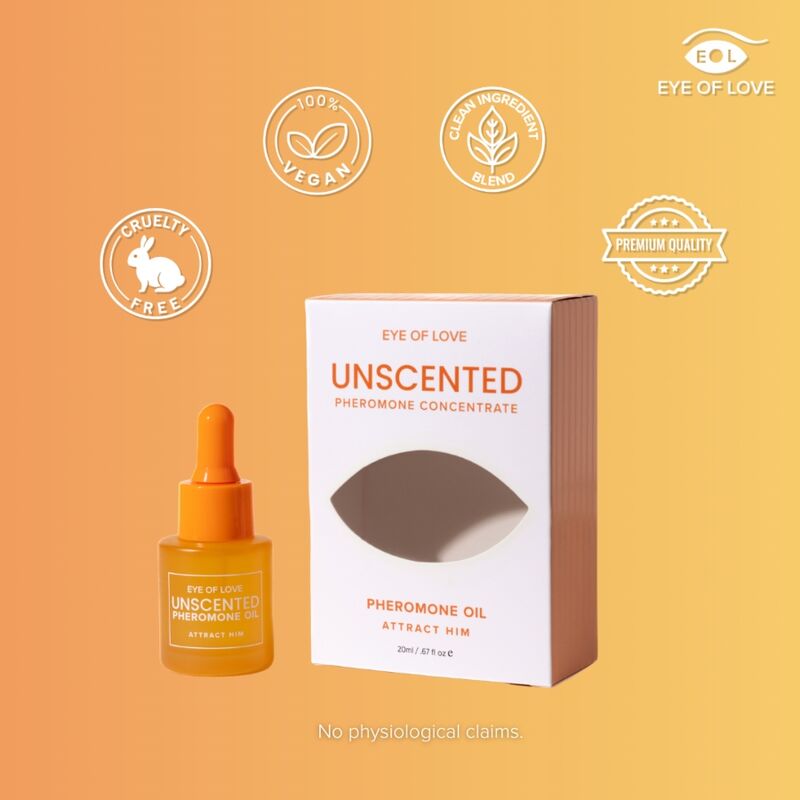 EYE OF LOVE - PARFUM OIL ADDITIVE CON FEROMONAS PARA MUJER SIN FRAGANCIA 20 ML
