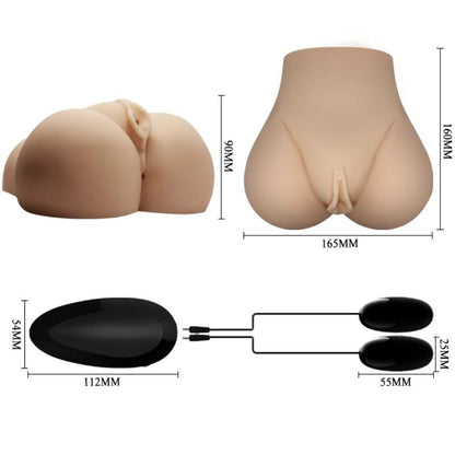 CRAZY BULL - VAGINA Y ANO REALÍSTICOS CON VIBRACIÓN POSICIÓN 7