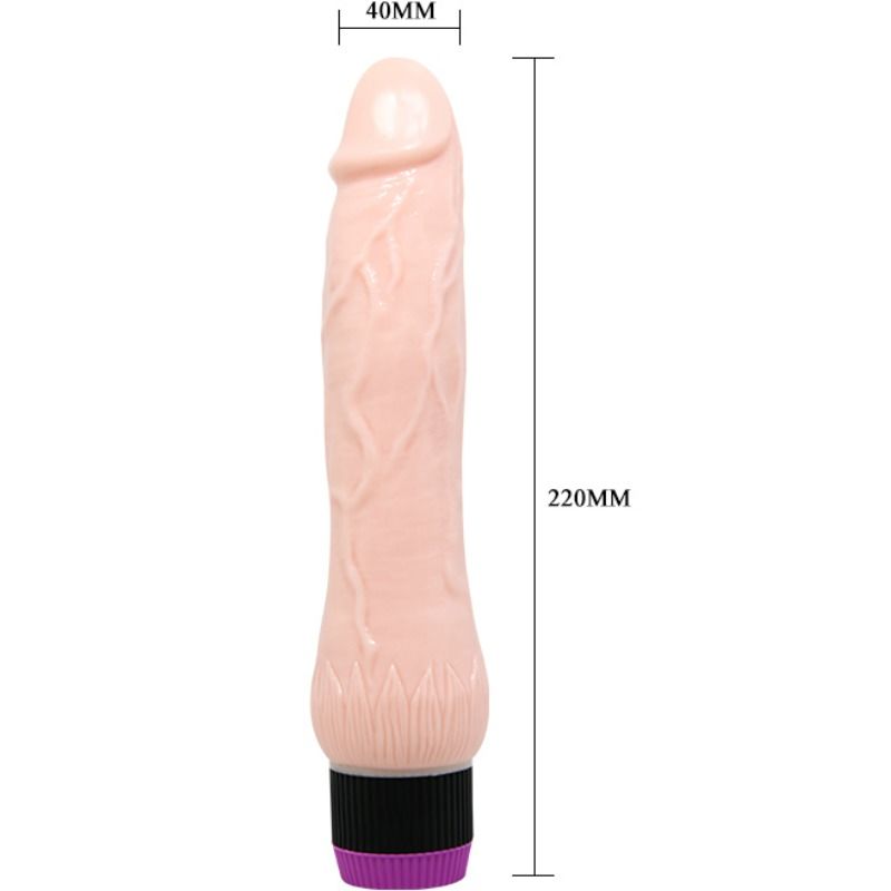 BAILE - ADOUR CLUB VIBRADOR REALÍSTICO BASE ANCHA 22 CM