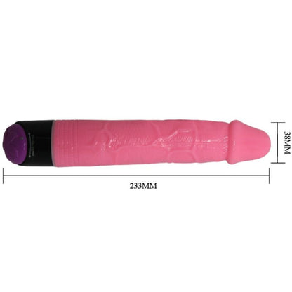 BAILE - COLORFUL SEX VIBRADOR REALÍSTICO ROSA 23 CM