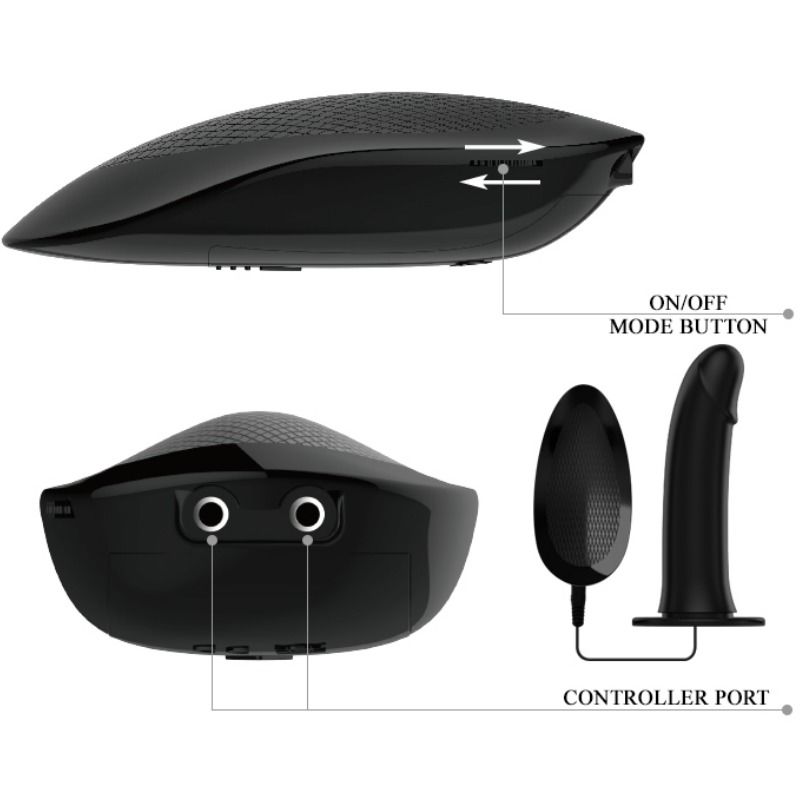 PRETTY LOVE - MARVIN STRAP ON CON VIBRACIÓN Y DILDO HUECO